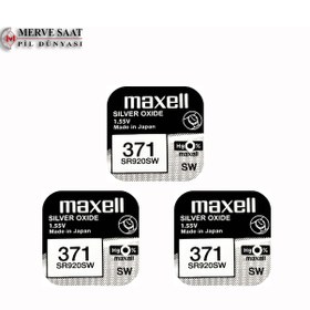 Resim Maxell 371 SR920SW Saat Pili 1.55V 3AD 