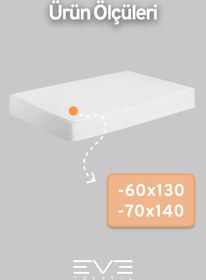Resim Bebek & Çocuk Antialerjik Pamuklu RanForce Lastikli Çarşaf ve Yastık Kılıfı Takımı - Lacivert / 70 x 140 