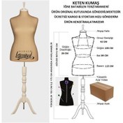 Resim Videolu Ürün-46 Beden Keten Kumaşlı Terzi Prova Mankeni 527201049 