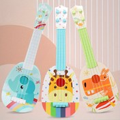 Resim Çocuklar için Mini Ukulele Gitar Oyuncakları, Başlangıç Seviyesi için Müzik Aletleri Oynamak İçin, Aile Ebeveyn-Çocuk Etkileşimli Oyuncaklar Hediye - Karışık Renk, ABS Malzeme 