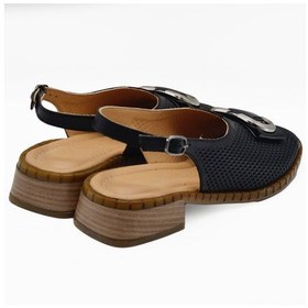 Resim Kadın Toka Detaylı Deri Sandalet Siyah 2512003y Siyah 