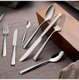Resim Aryıldız Stellia 84 Parça 12 Kişilik Çatal Kaşık Bıçak Takımı Gümüş 