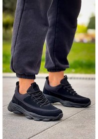 Resim Kb-707 Kuback Siyah Süet Siyah Yüksek Taban Bağcıklı Günlük Erkek Ayakkabı Kb-707-Komur-Suet-10751 001 