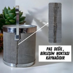 Resim Qussine Bardak KAFES Demlik Süzgeci 5 Cm Demlik Süzgeci Çay Süzgeci Paslanmaz Çelik 
