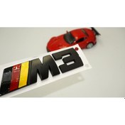 Resim M3 Bagaj 3m 3d Krom Metal Logo Amblem 