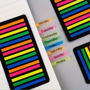 Resim 3 adet 900 Ultra-ince İndeks Etiketi Okuma İşaretleri ve Ofis Mesajları için PET Şeffaf Yapışkan Notlar 300 Sayfa/adet Yapıştırılabilir 