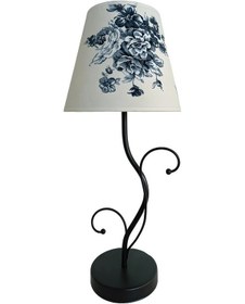 Resim Silver Çift Desen Şapkalı Koyu Kahve Metal Abajur Kahverengi 