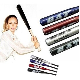 Resim Uzun Ömürlü Dayanıklı Sağlam Alüminyum Beyzbol Sopası 63,5 Cm 44 Çok Renkli 