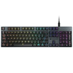 Resim Cougar CGR-WO1MI-LUX Luxlim İngilizce Q Kablolu Gaming Oyuncu Klavyesi 