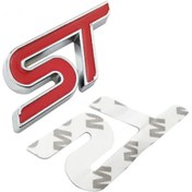 Resim NETRON Ford St 3d Metal Arma Amblem Logo Arka Kırmızı 