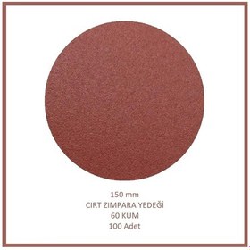 Resim 150 Mm Cırt Zımpara Yedeği, 60 Kum 100 Adet 
