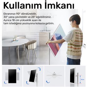 Resim NPO SW3293T 32'' Full HD 4/128GB Android Dokunmatik Şarjlı Taşınabilir Smart Led Ekran 