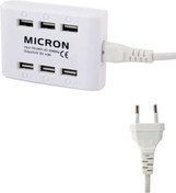 Resim Micron Çoklu Şarj Cihazı 4.8 Amper Mıcron 6 Port 