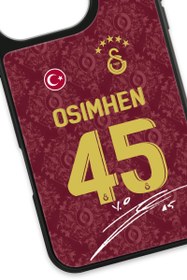 Resim Galatasaray Victor Osimhen 3. Forma İmzalı Cam Telefon Kılıfı - iPhone 16 Pro 