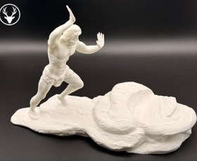 Resim Yunan Şarap Tanrısı Şarap Şişesi Tutucu – Dekoratif Şarap Standı & Hediyelik Greek God of Wine Bottle Holder 