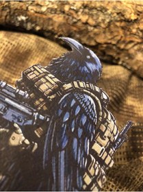 Resim THORSTORE Tactical Raven Patch/Peç/Arma (9,2 x 8cm) 