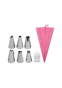 Resim Shineyee Pasta Dekoru Paslanmaz Çelik Pasta Dekorasyon Malzemeleri Pasta Döner Tablası 8 Adet/takım Dıy Krem Araçları 