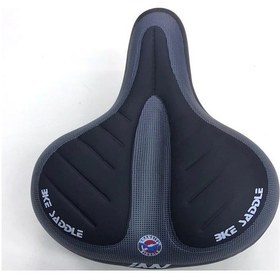 Resim Bisiklet Yaylı Sele Mtb Yumuşak ve Sport Şık Tasarım Gri - Siyah 
