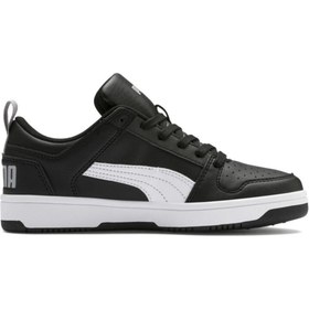 Resim Puma Rebound Layup Lo Sl Jr 370490 02 Kadın Siyah-beyaz Spor Ayakkabısı 