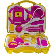 Resim Oyuncak Sevimli Doktor Çantası Seti 10 Parça 