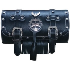 Resim Motosiklet Deri Büyük Boy Sosis Çanta Chopper Mod Renkli 