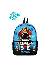 Resim Waddell Lisanslı Astronot Desenli Mavi Anaokul Kreş Sırt Çantası 