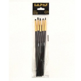 Resim Silikon Fırça Seti, Hobi, Çömlekçilik, Heykeltraş, Kabartma, Gold Orta Boy 5 Adet 