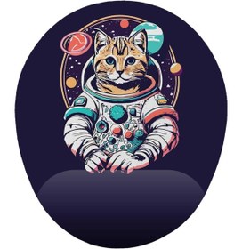 Resim Hype Store iyi fikirler Astronot Kedi Bilek Destekli Mouse Pad 