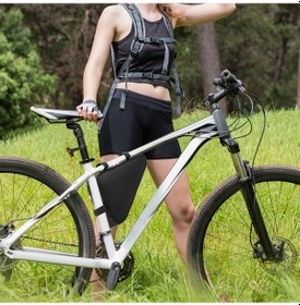 Resim Vkemall Bisiklet Üçgen Çantası - Oxford Kumaş, 23x18.5x6cm, Araçlar/ Telefon/ Pompa Saklama, Kolay Monte, 126g, Bisikletseverlere Hediye Çok Renkli 