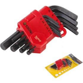 Resim 120 mm 10 Parça Siyah 6 Köşe Alyan Seti Midastech 
