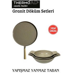 Resim Thermoad 2'li Vizon Set (36 CM Gözleme Tavası - 3'lü 18-20-22 CM Güveç Sahan Set Kapaksız) 