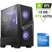 Resim MSI Intel Core I5 13400f / 16gb Ddr4 / 1 Tb 3300-3100 Mb /s M2 Ssd / Rtx 4070ti Gamıng Masaüstü Pc 