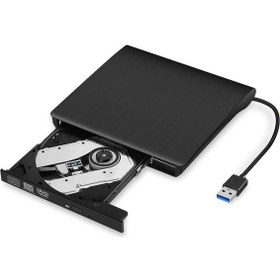 Resim Wozlo Harici USB 3.0 Optik Sürücü DVD Rw Writer Yazıcı - Siyah 