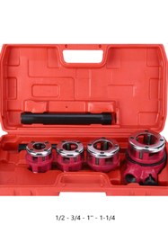 Resim BEYAZ BORU PAFTA TAKIMI 5'Lİ SET ÇANTALI 1/2 - 3/4 - 1'' - 1-1/4 - PAFTA KOLU 