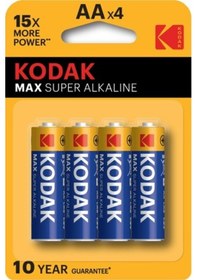 Resim Kodak Max Alkalin Kalem Pil AA 4 Lü 
