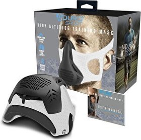 Resim Aduro Sport Yüksek İrtifa Eğitim Maskesi - Koşu Nefes Egzersizi - Beyaz 