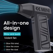 Resim DIYWORK Turbo Jet Fan, 4 Hız Ayarlı 130000RPM, Type-C USB Şarj Edilebilir, Yüksek Hızlı Elektrikli Hava Duster Temizlik için, Lityum Pil ile, Araç ve Ev Kullanımı için İdeal, Temizlik Aracı | Şık Hava Üfleyici | USB Şarj Edilebilir Fa 