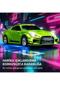 Resim Hstar 1:43 Profesyonel Mini Drift Rc Araba Gtr 4wd 15 Km/h Hız Metal Alaşım Gövde Eps Stabilizasyonu Tam Orantılı Çift M Çok Renkli 