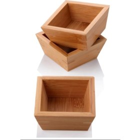 Resim Venüs Shopping Bambu Sunum Kare Çerezlik 1 Adet -PS10 