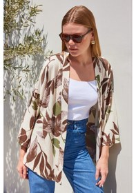 Resim 5862 Örme Kimono - Haki 