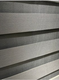 Resim Ithal Antrasit Düz Zebra Stor Perde Antrasit 