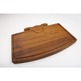 Resim Trio Steak Board Boynuzlu Iroko Tahta 26X37X2,5CM 