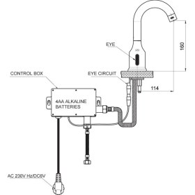 Resim Gpd Fotoselli Tek Su Girişli Lavabo Bataryası Altın FLB11-A-2 