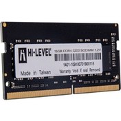 Resim Hı-Level HLV-SOPC25600D4/16G 16 GB DDR4 3200 Mhz CL22 Notebook Ram 