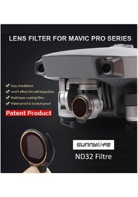 Resim Dji Mavic Pro Kamera İçin Kızaklı Upgrade Versiyon Optik Lens Filtre Nd32 