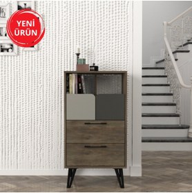 Resim Dekorister Borges Şifonyer Cura-nehirkumu-antrasit 