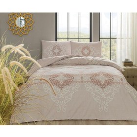 Resim Taç Ellie Ranforce Tek Kişilik Nevresim Takımı Kahverengi 