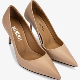 Resim Valmenti Kadın Hakiki Deri Vizon Stiletto VLM5112 