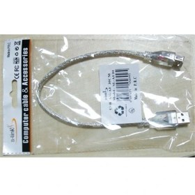 Resim S-Link Sl-Af30 30Cm Usb 2.0 Am To Af Şeffaf Uzatma Kablosu 