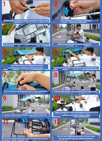 Resim ROBO Motorsiklet Tentesi Siyah (Tüm Motorsikletlerle Uyumludur) 
